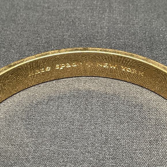 Kate Spade New York Black Spade Enamel Bangle Bracelet - Picture 2 of 5